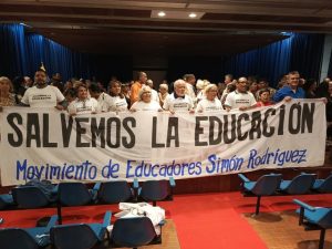 Maestros venezolanos se reúnen con Edmundo González para tratar la crisis educativa